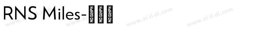 RNS Miles字体转换